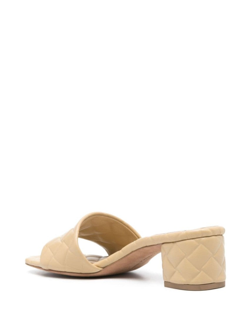 Bottega Veneta Beige Lamb Leather Sandals