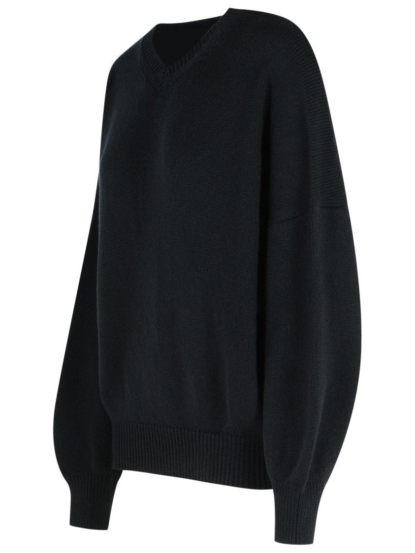 Khaite 'Wolfe' Black Cashmere Sweater