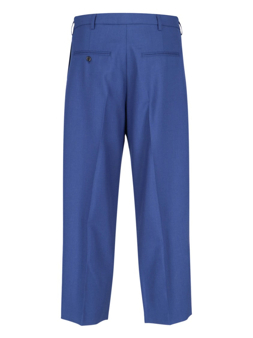 Marni Tailored Wool Pants – Blue
