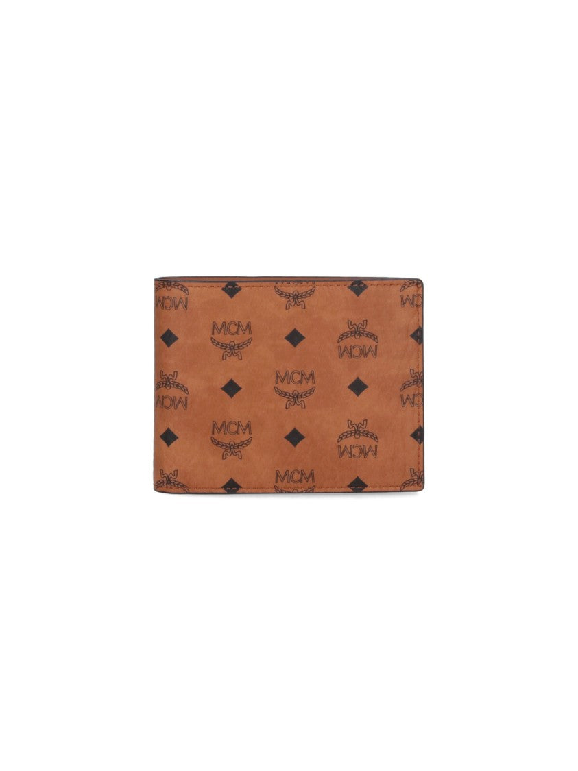 Mcm Mcm Bi-Fold Logo Wallet – Brown