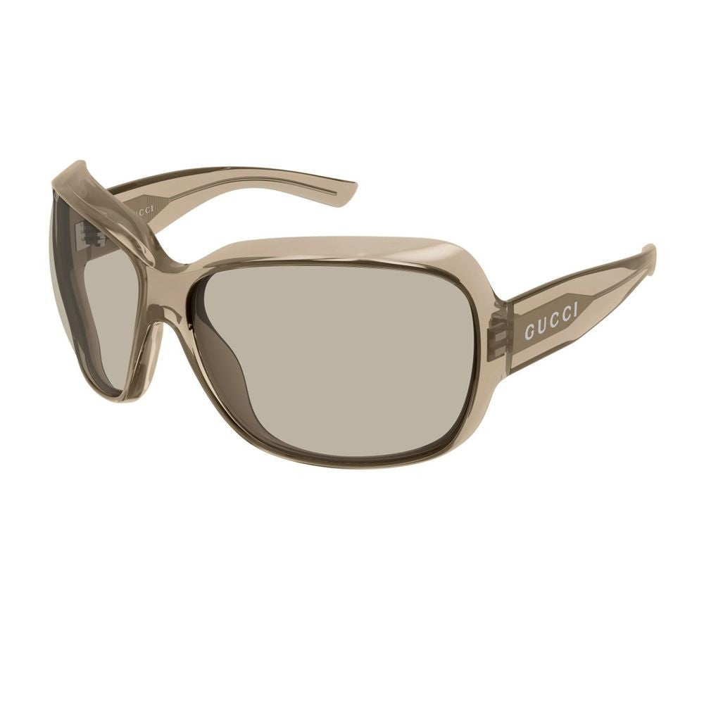 Gucci Oversized Soft-Square Sunglasses With Sculpted Front And Logo Detail Gg2176s Linea Institutional Logo
