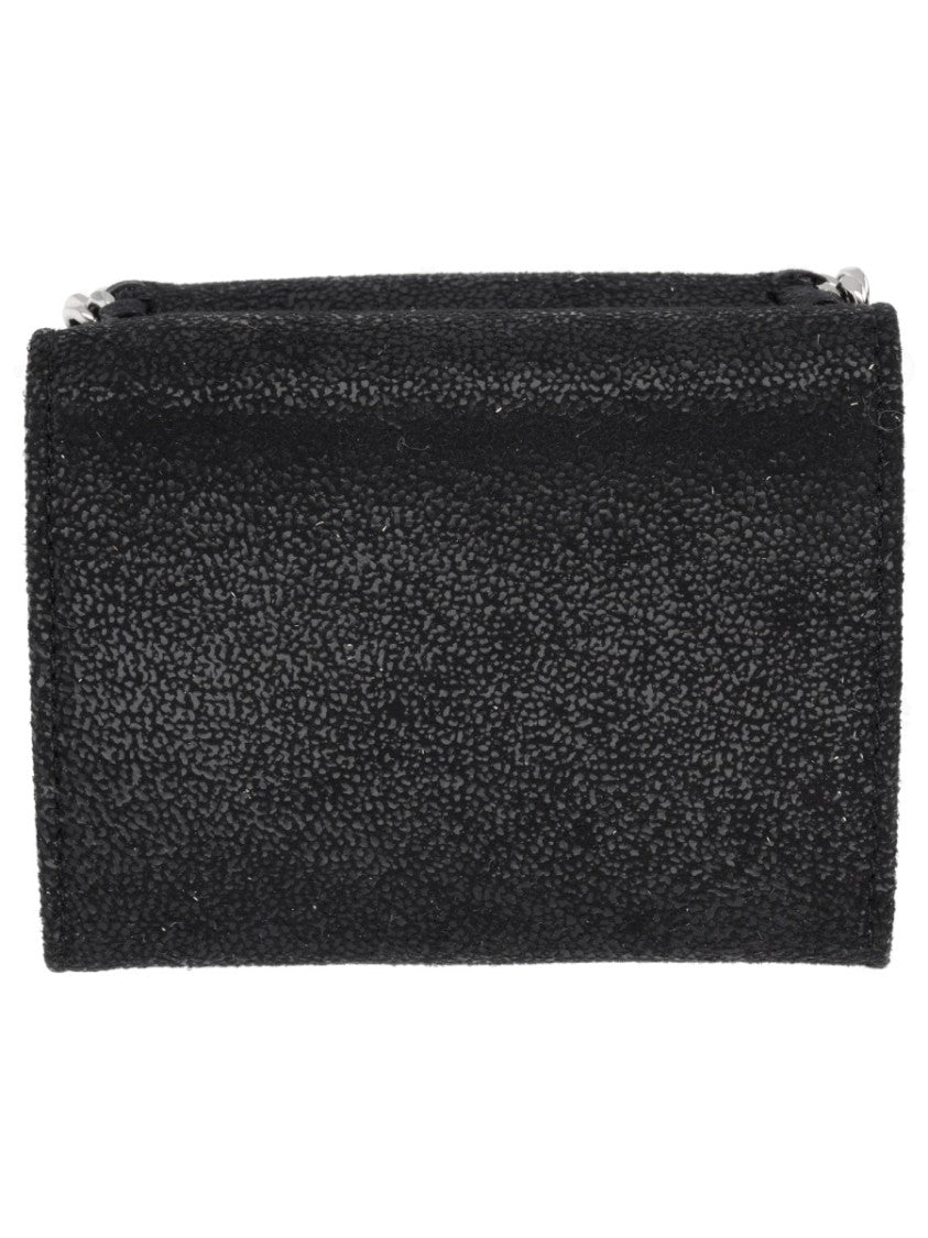 Stella Mccartney Falabella Textured Chain Trim Card Holder