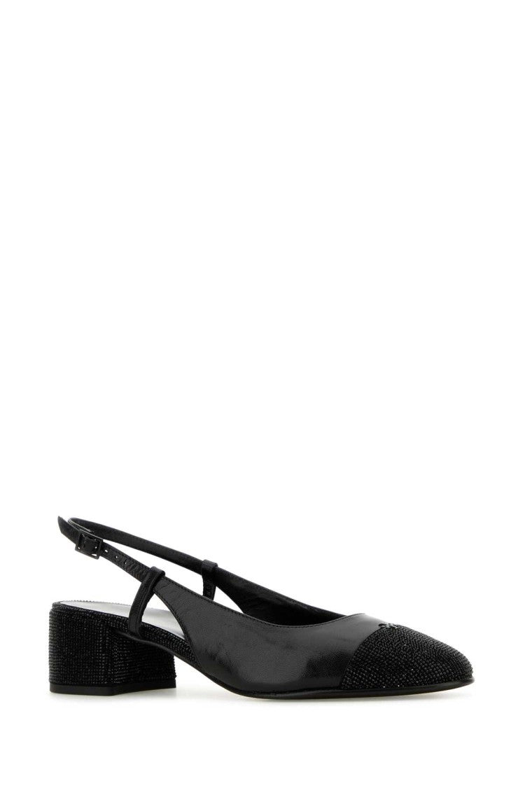 Tory Burch Black Leather Pumps