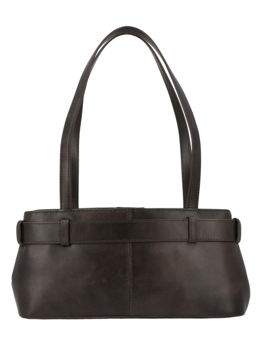 Osoi Rectangular Mini Handbag With Decorative Belt Detail