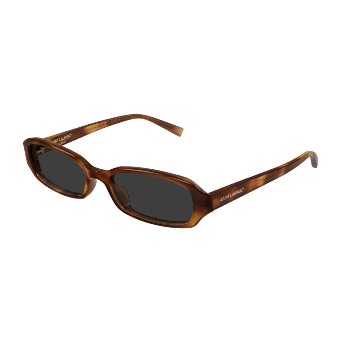 Saint Laurent Light Havana Sl 872 Erin Acetate Rectangular Sunglasses