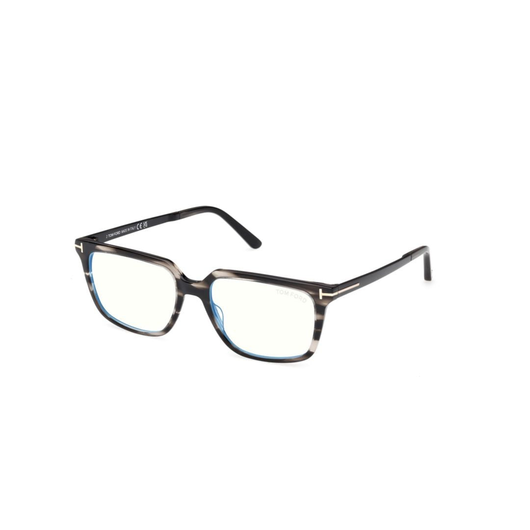 Tom Ford Ft6039-B Tortoiseshell Rectangular Frame Eyeglasses