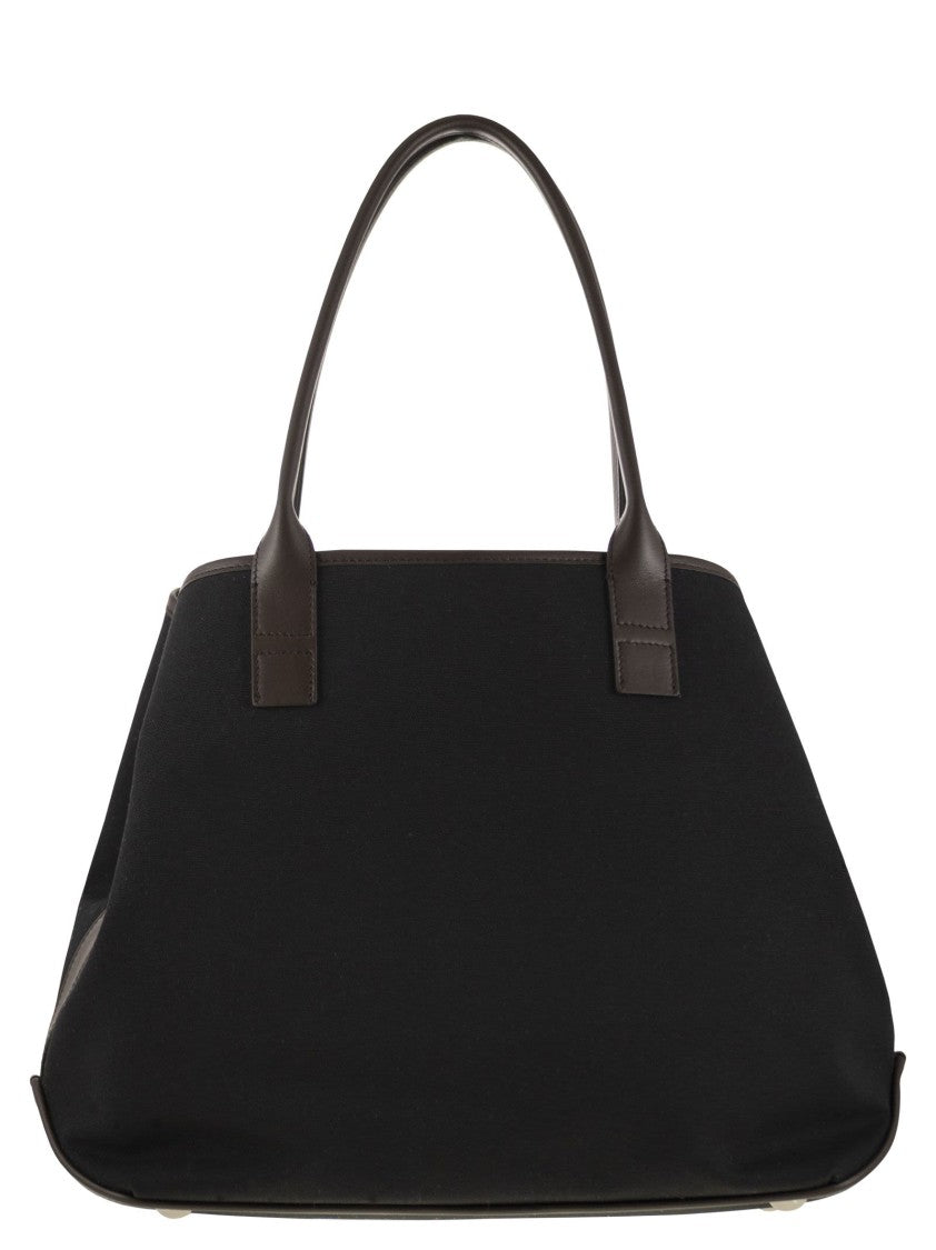 Hogan Medium Canvas Shopping Bag