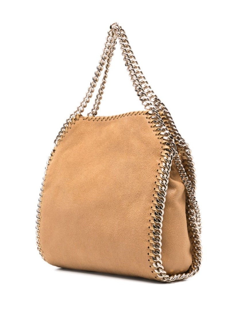 Stella Mccartney Geometric Brown Bag With Magnetic Fastening And Chain Strap