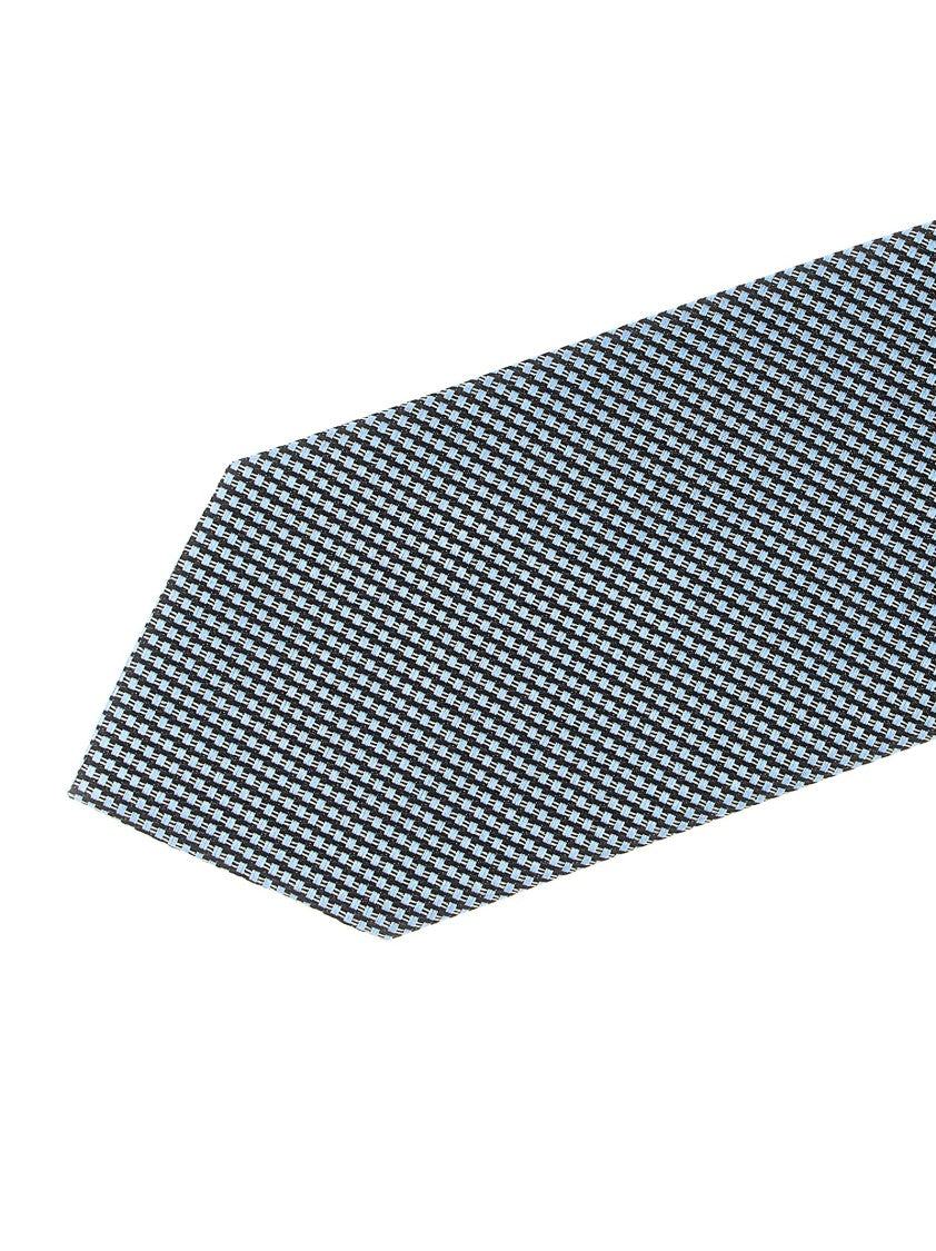 Tom Ford Jacquard Textured Slim Mulberry Silk Satin Tie