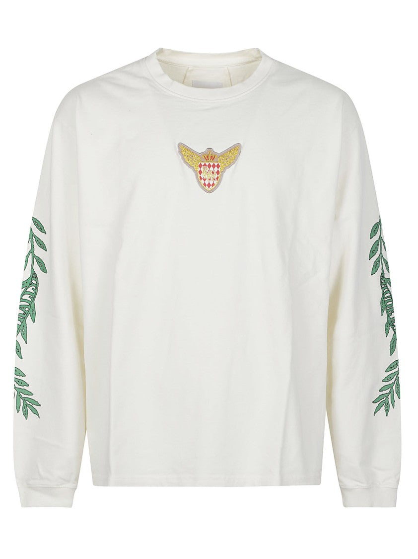 Rhude Tripoli Wreath Long-Sleeve Cotton T-Shirt