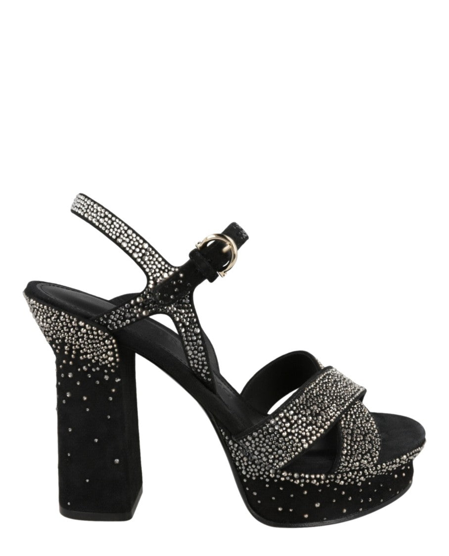 Ferragamo Sonya Suede Platform Sandals