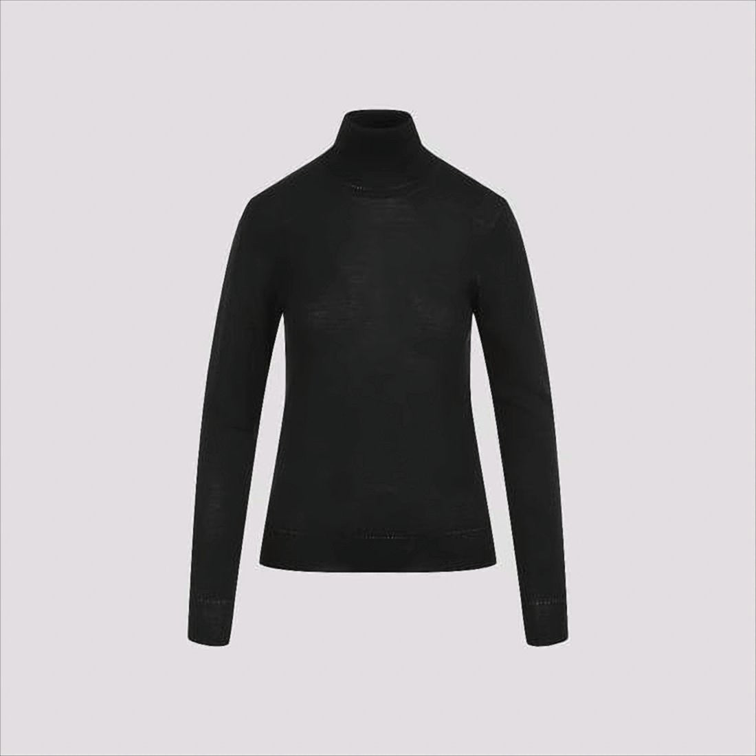 Saint Laurent Fitted Turtleneck Sweater With Subtle Detailing