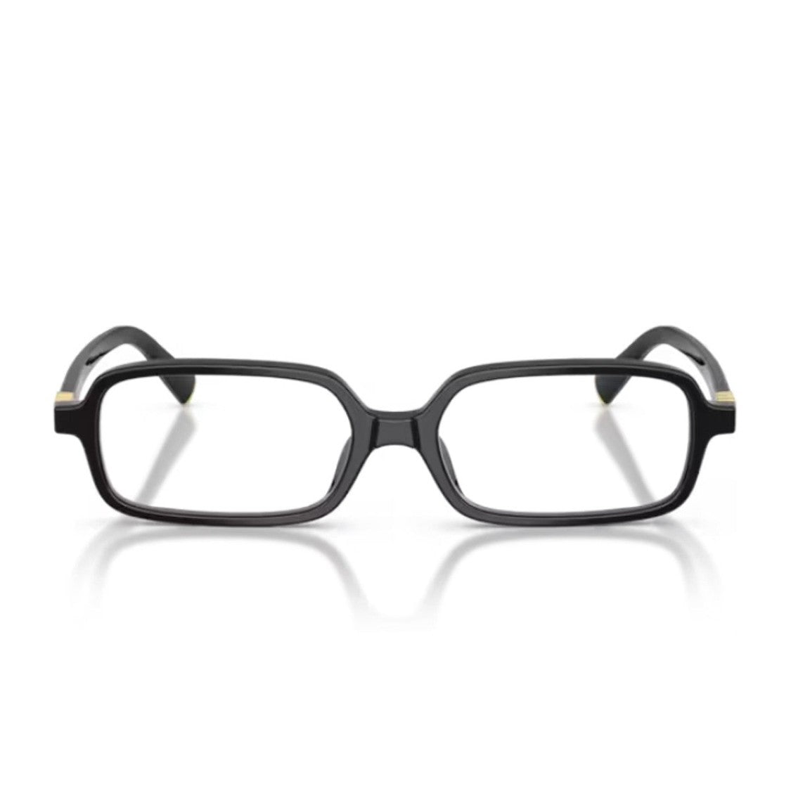 Miu Miu Black Miu Regard Acetate Rectangular Sunglasses