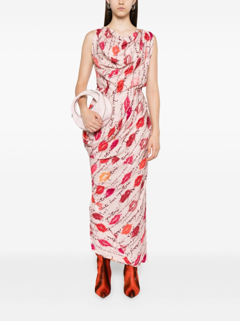 Vivienne Westwood Pink Draped Dress