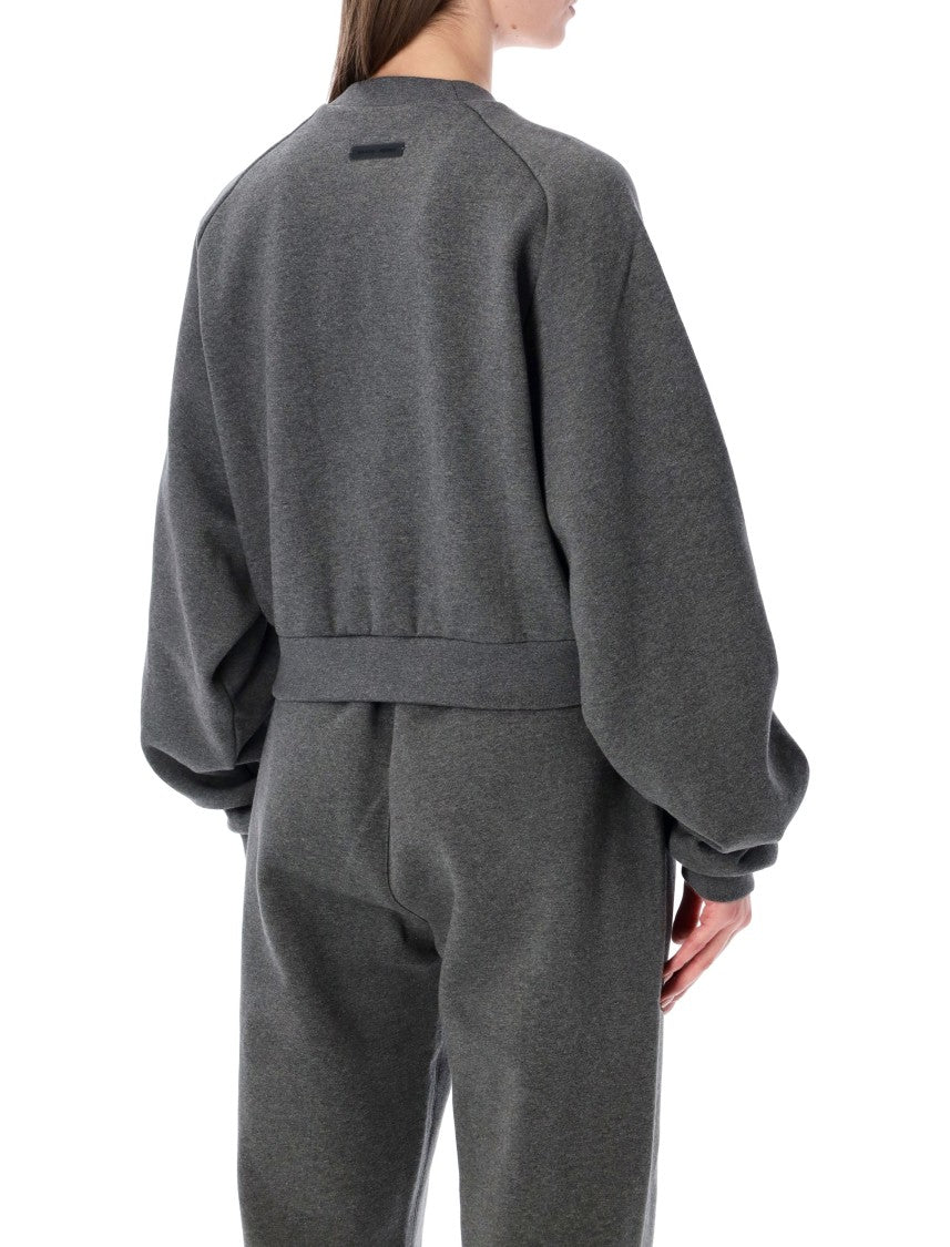 Fear Of God Essentials Grey 90’S Raglan Crewneck Sweatshirt