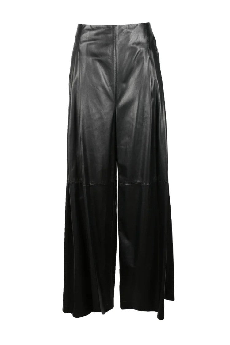 Rochas Leather Trousers - Black