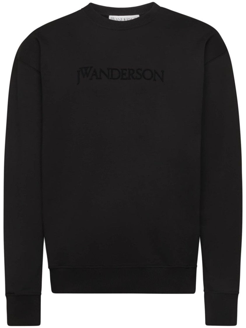 J. W. Anderson Black Sweatshirt  With Subtle Logo Detail
