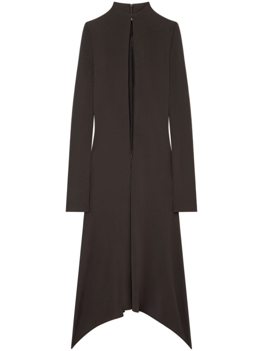 Courrèges Brown Stretch Jersey Dress