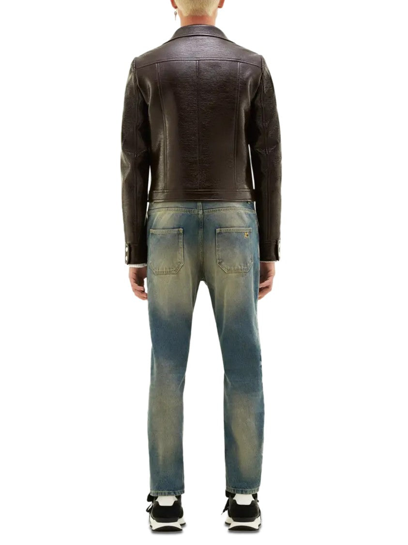 Courrèges Glossy Vinyl Jacket With Structured Silhouette And Logo Detail