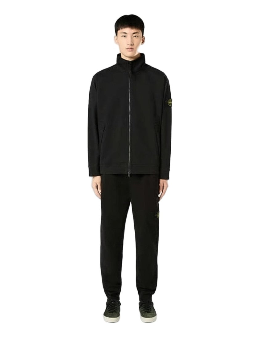 Stone Island Relaxed-Fit Cotton Jogger Pants With Logo Emblem