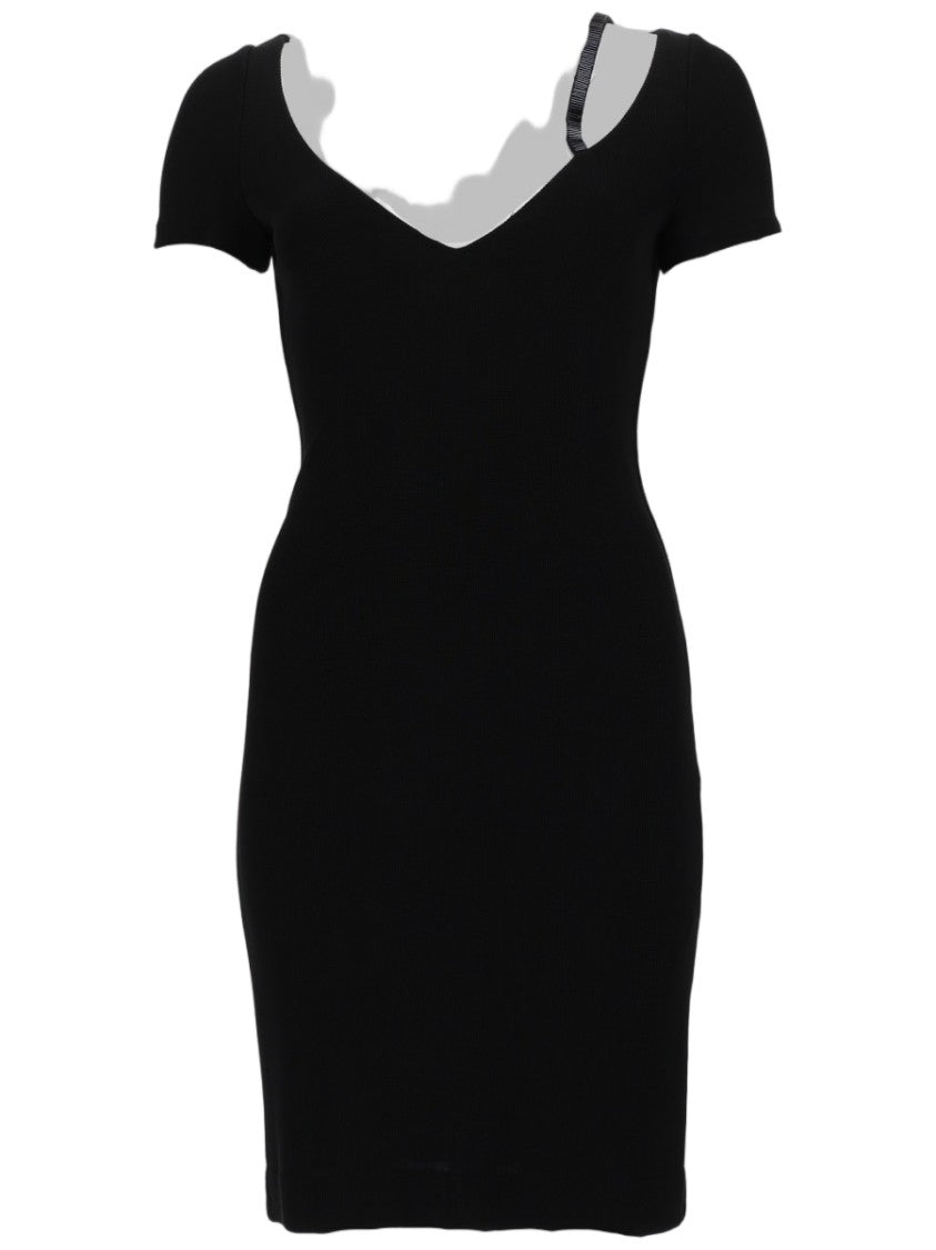 Dsquared2 Form-Fitting Mini Dress With Asymmetrical Strap Detail