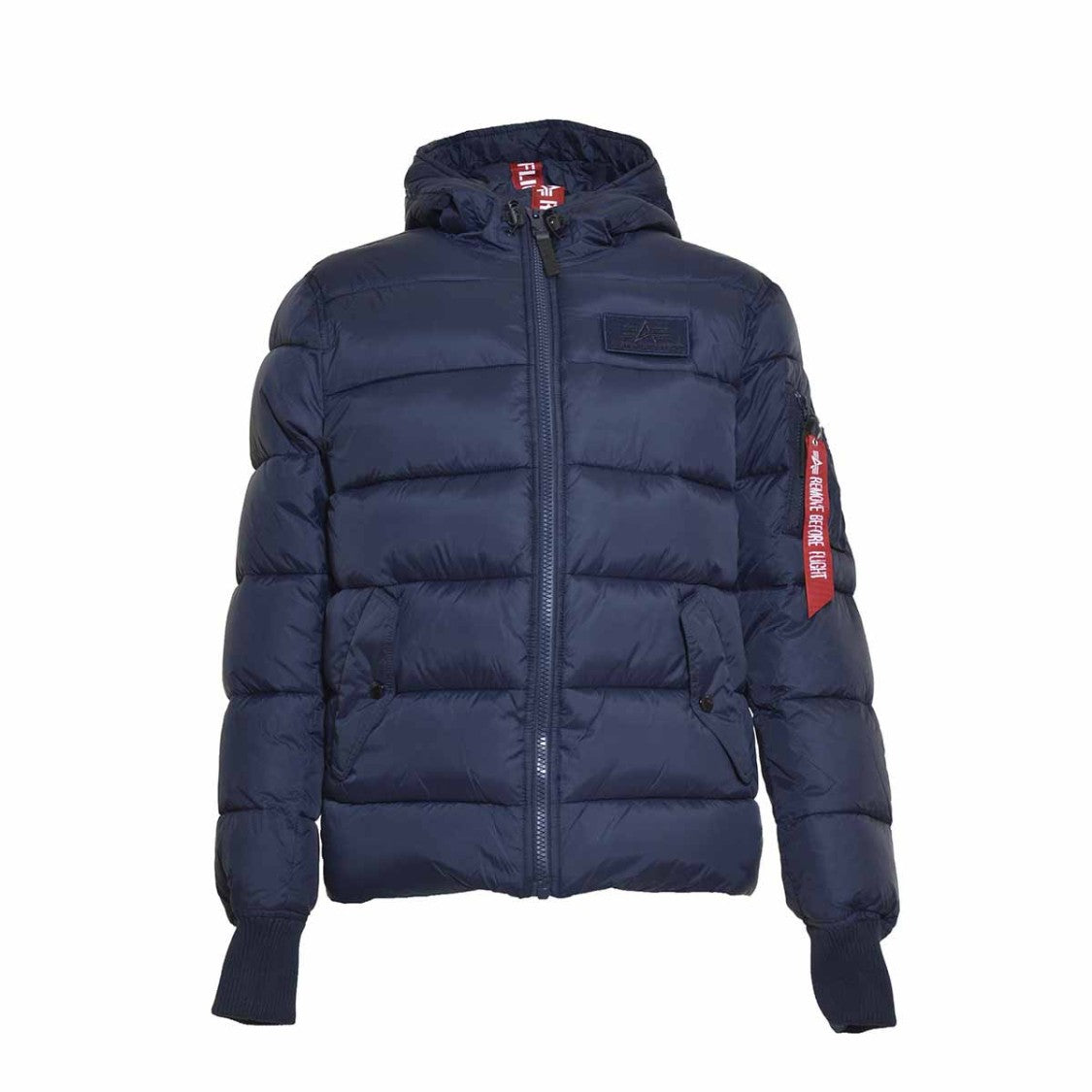 Alpha Industries Short Blue Puffer Jacket