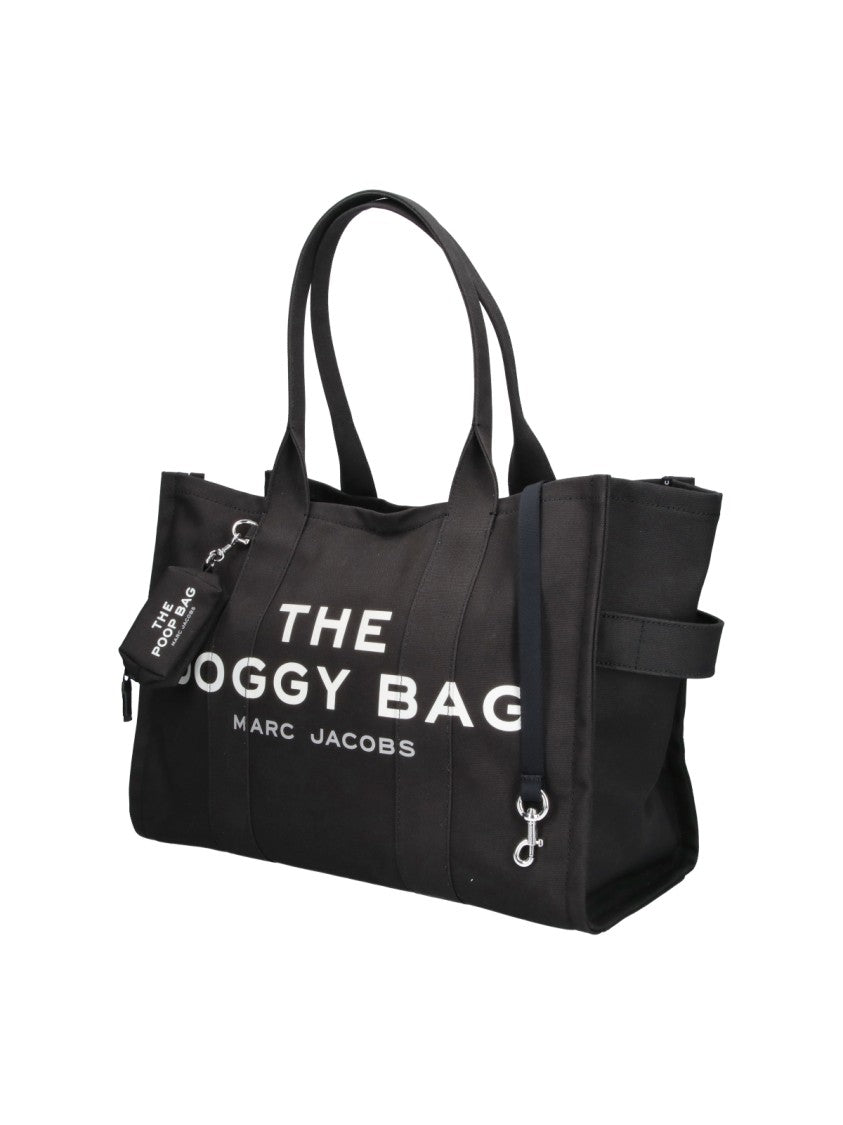 Marc Jacobs Black The Doggy Bag Graphic Tote