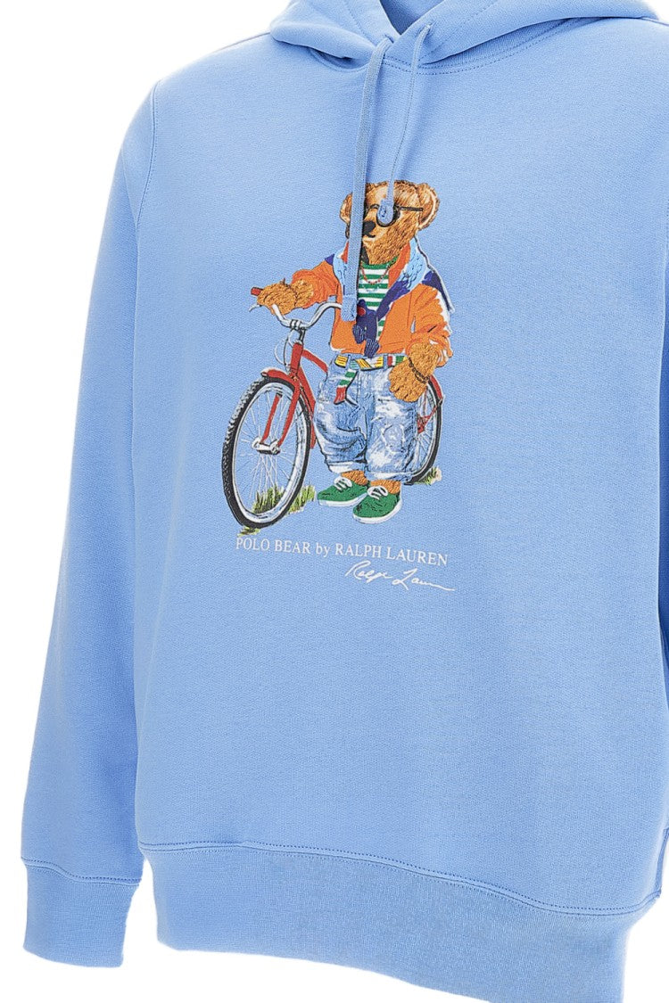 Polo Ralph Lauren Light Blue Printed Hoodie