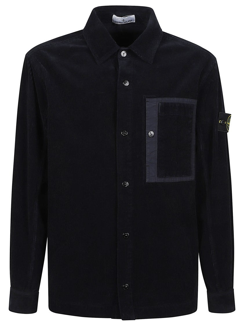 Stone Island Overshirt Corduroy-Textured Jacket