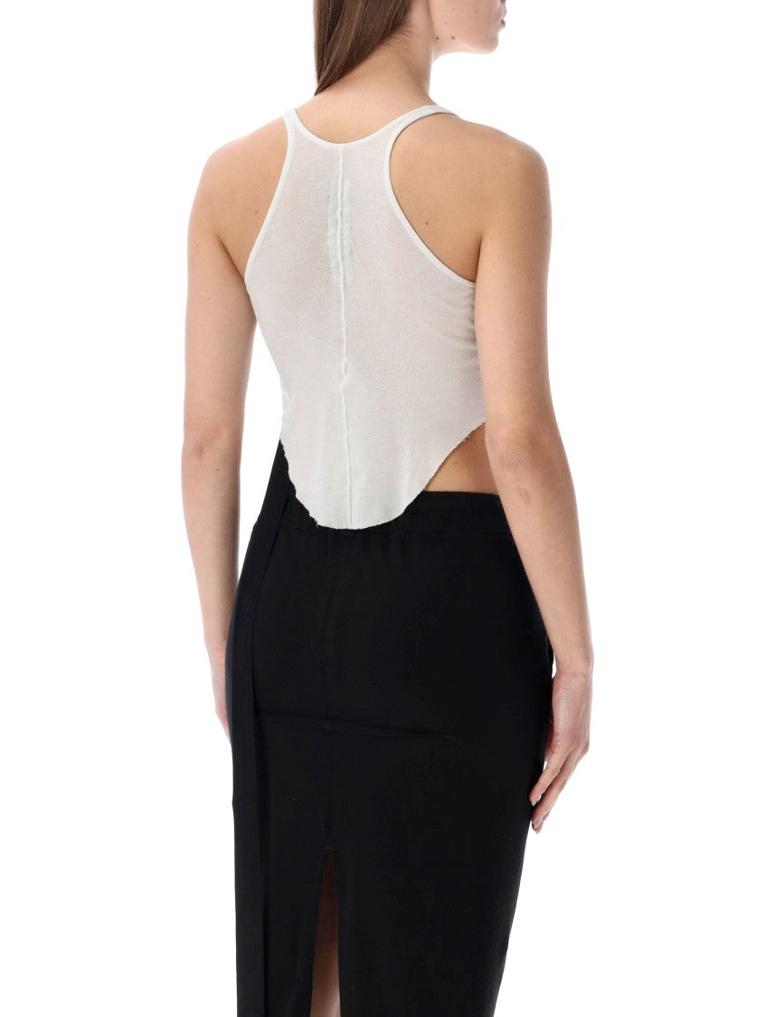 Drkshdw By Rick Owens Cotton Jersey Cropped Tank