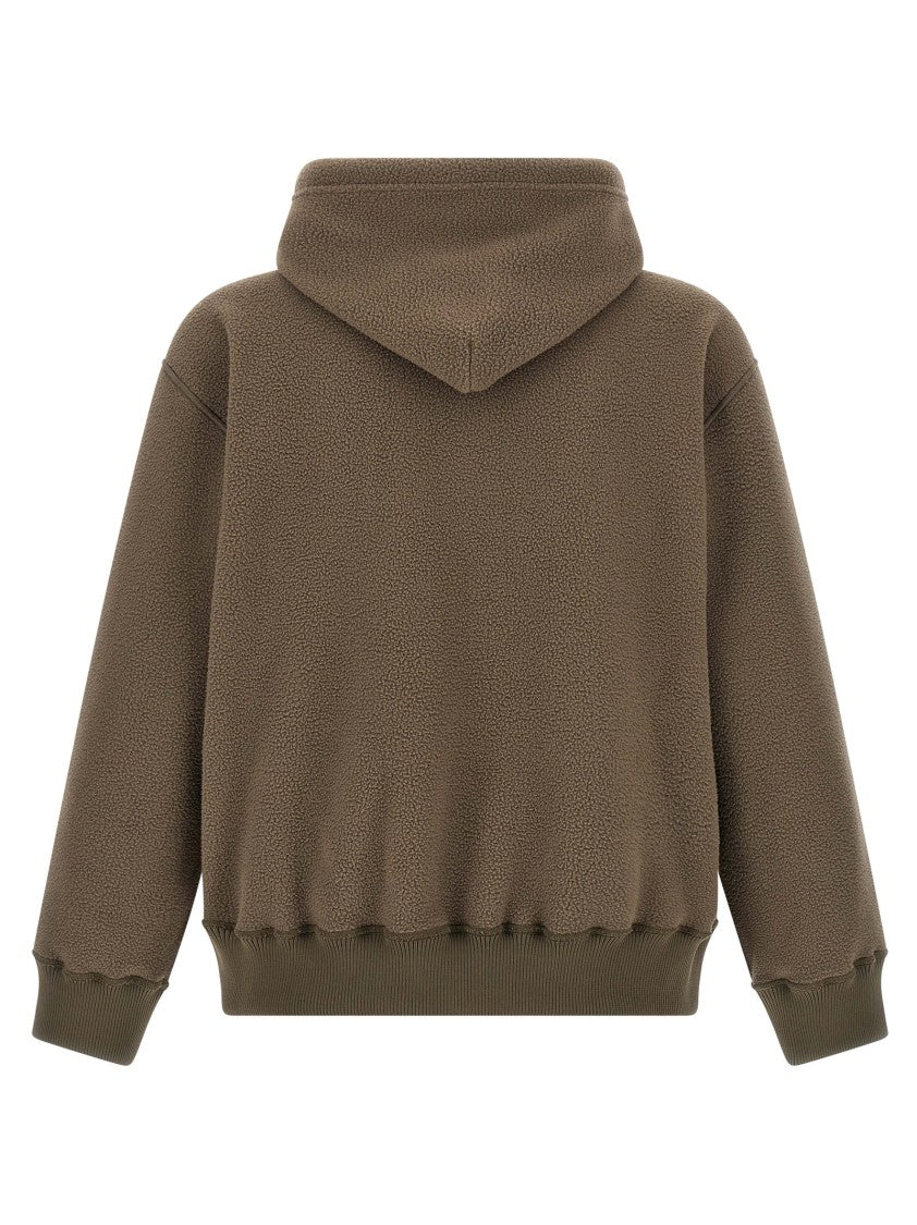 Mm6 By Maison Margiela Tonal Brown Fleece Hoodie