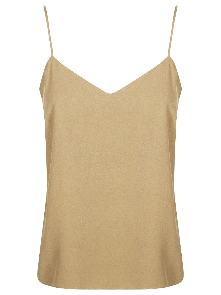 Max Mara Warm Beige Unghia V-Neck Camisole
