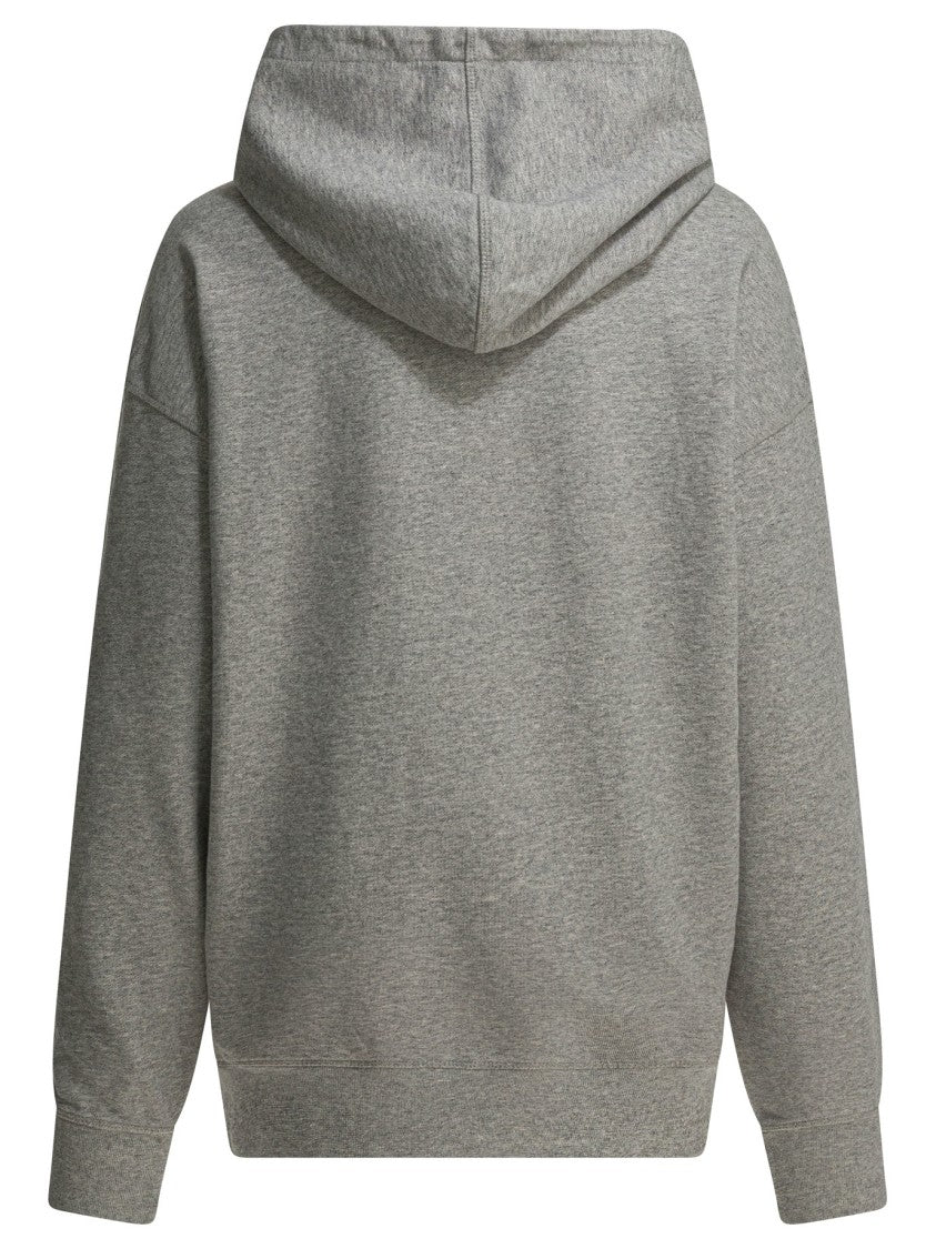 Ganni Oversized Cotton Hoodie With Playful Graphic