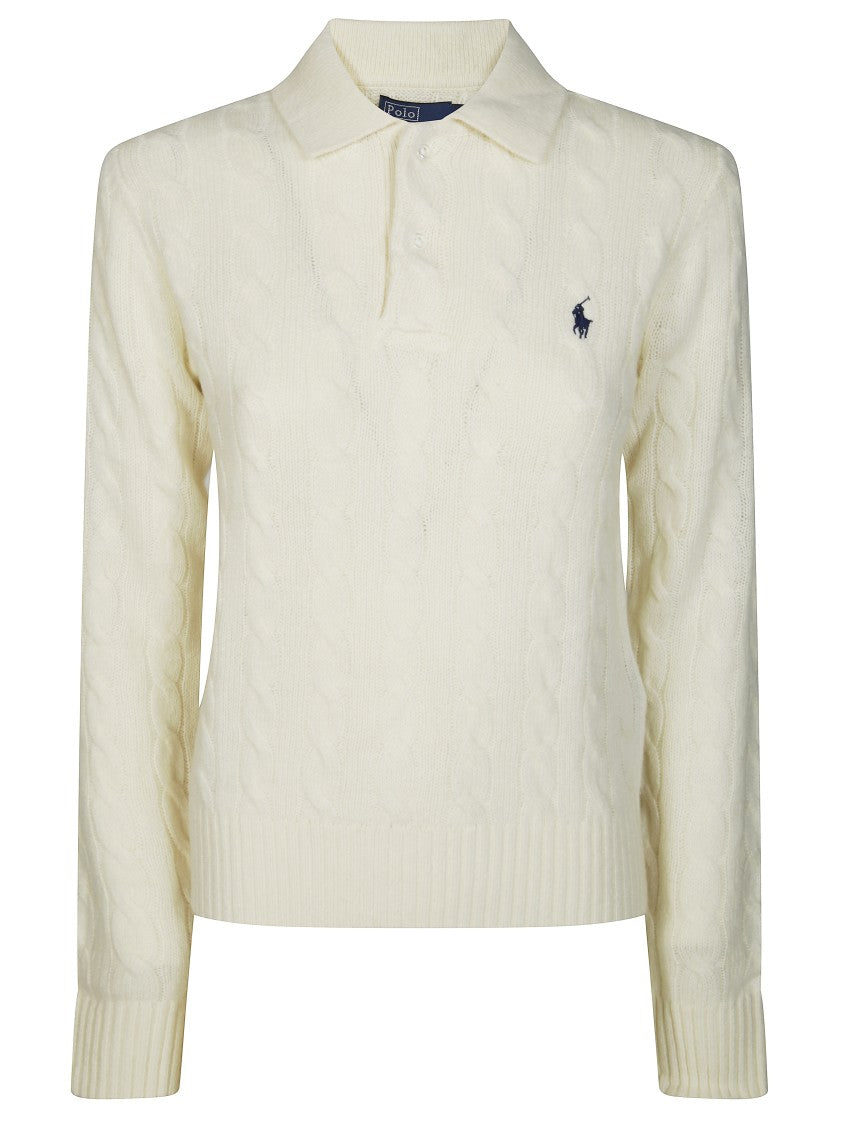 Polo Ralph Lauren Long Sleeve-Pullover Cable Knit Polo Sweater