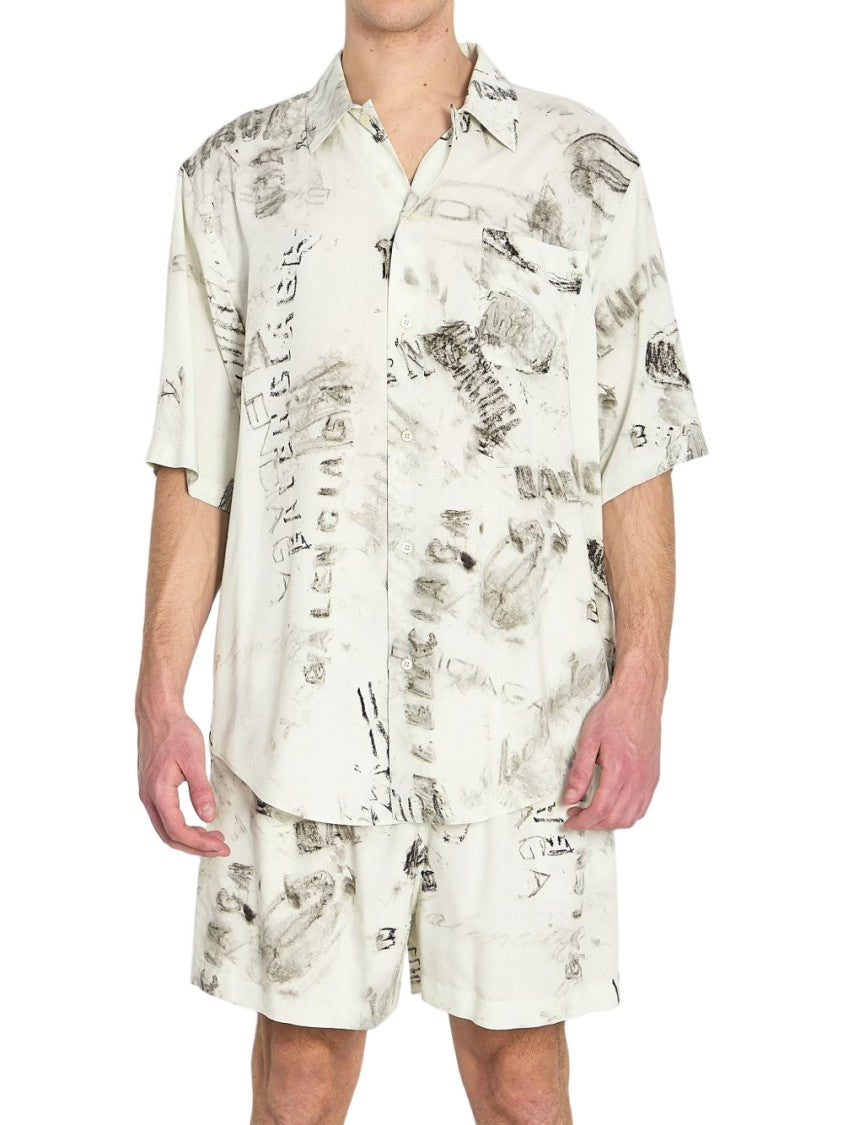 Balenciaga Relaxed Fit Short-Sleeve Shirt