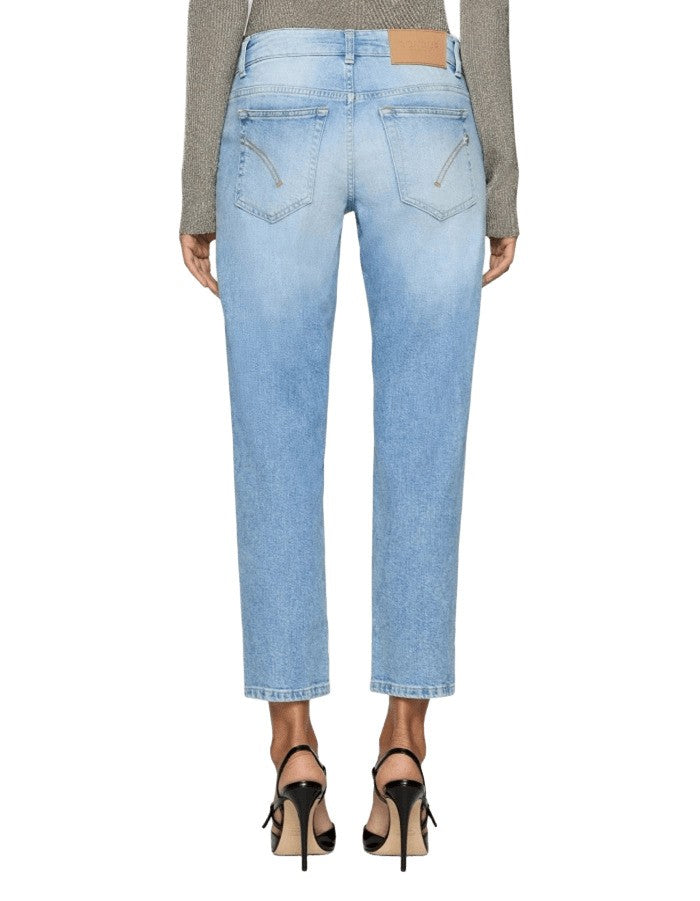 Dondup Classic Straight-Leg Dondup Denim Jeans With Subtle Stitching