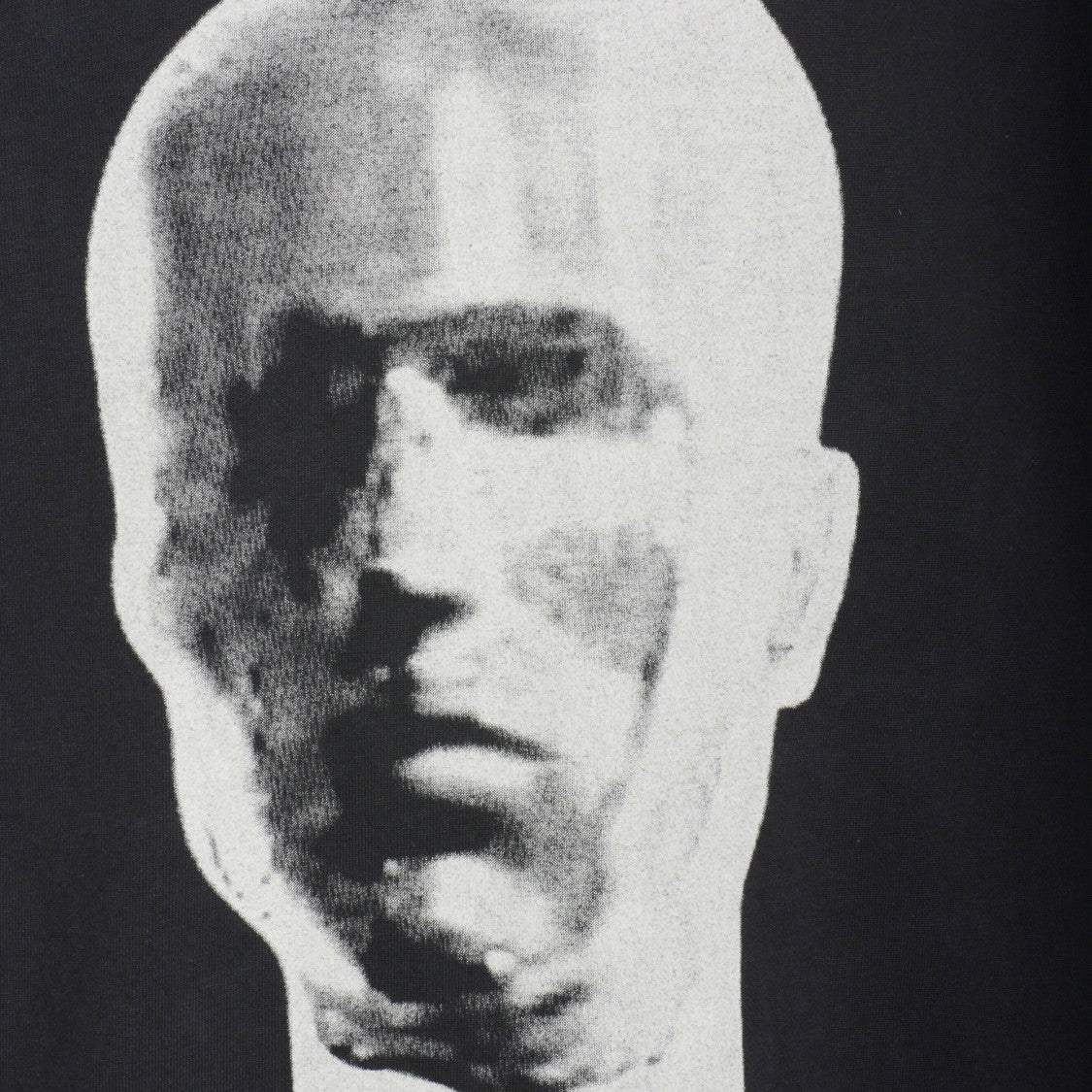 Drkshdw By Rick Owens Oversized Black T-Shirt With Monochromatic Graphic Print