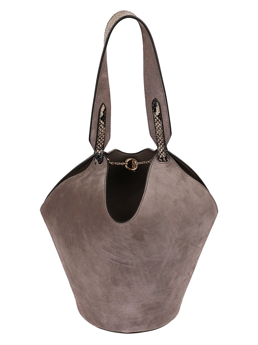 Khaite Lotus-Inspired Mini Tote With Dual-Material Design