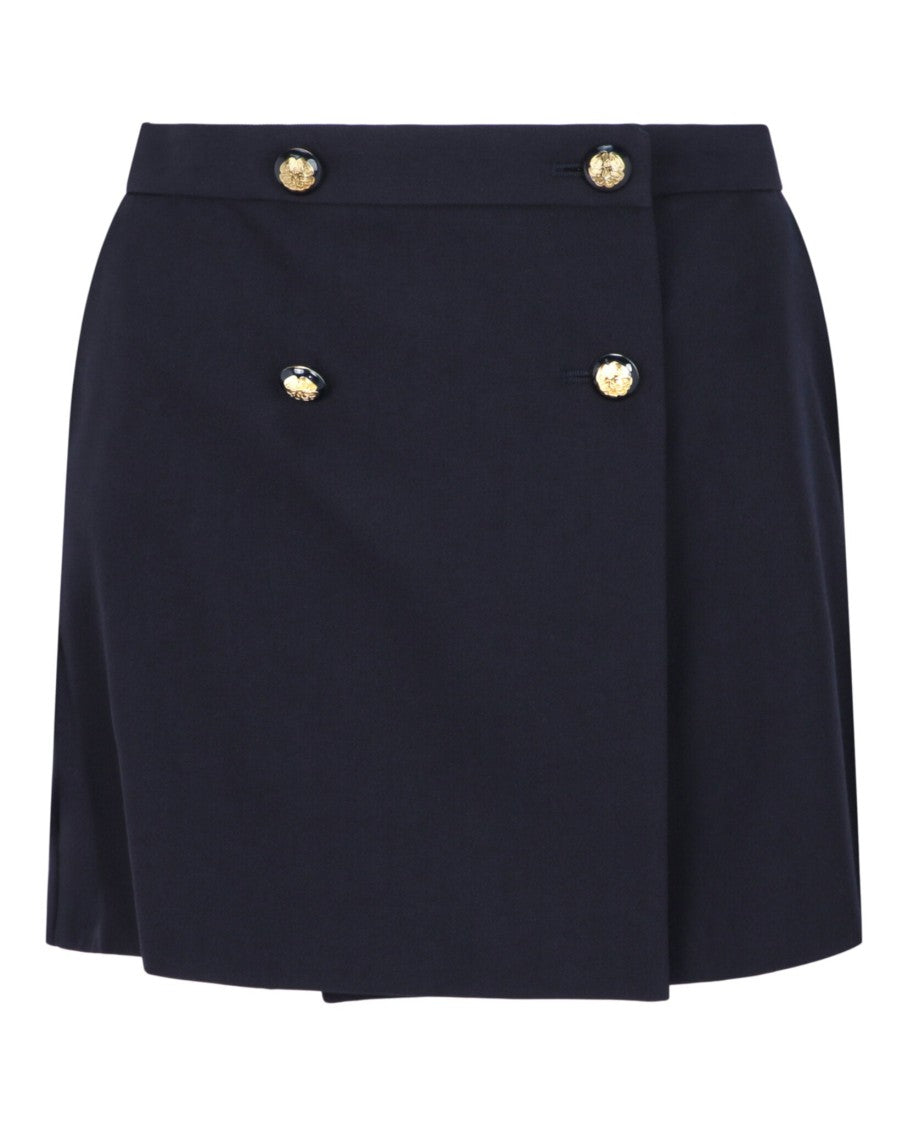 Alexander Mcqueen Military Detail Mini Skirt