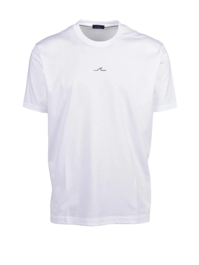 Paul & Shark Classic White T-Shirt With Subtle Logo