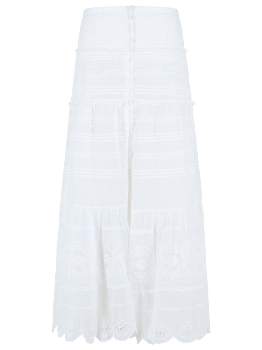Isabel Marant Étoile 'Paoline' White Cotton Skirt
