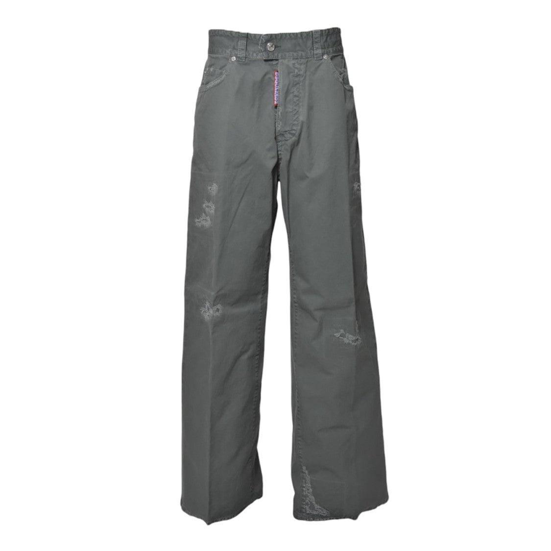 Dsquared2 9 To 5 Flare Jeans In Sage Green Cotton
