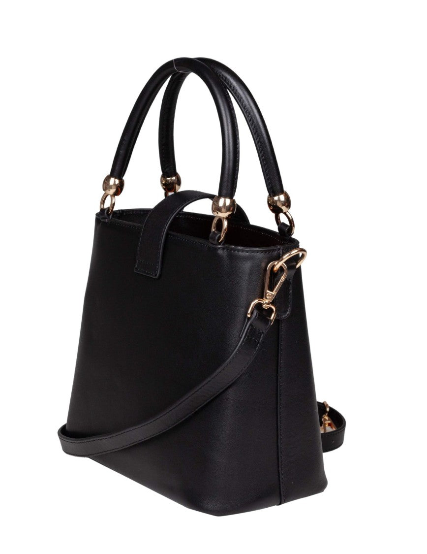 Marco Castelli Agape Leather Handbag, Black