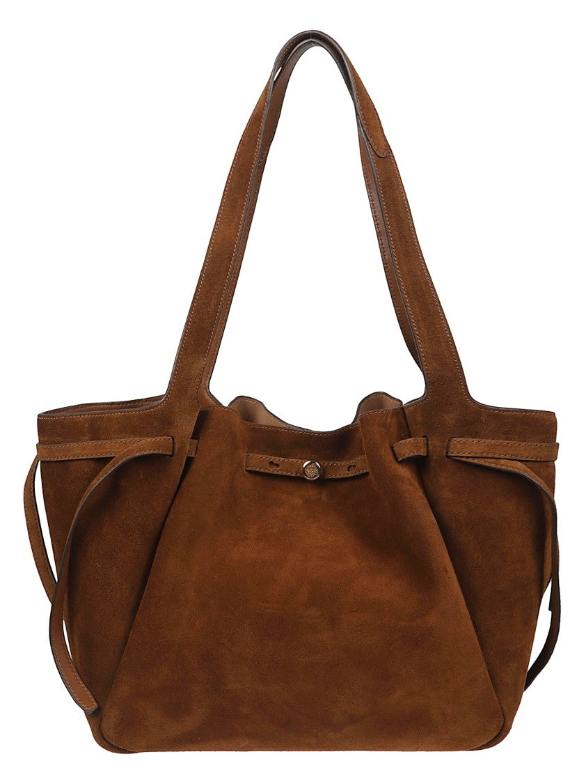 Tory Burch Romy Suede Structured Tote Bag
