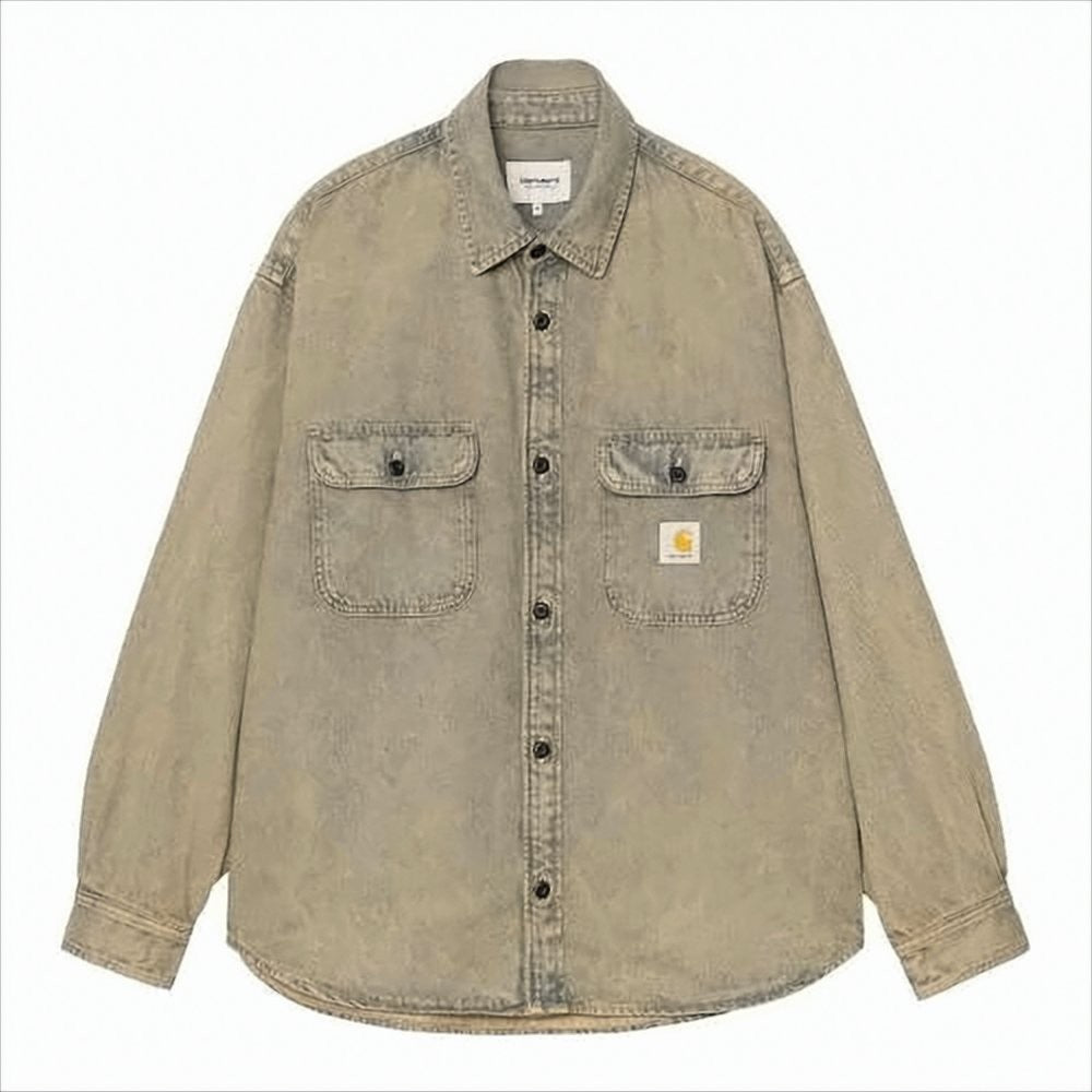Carhartt Wip Worn Vintage-Inspired Button-Up Jacket With Chest Pockets