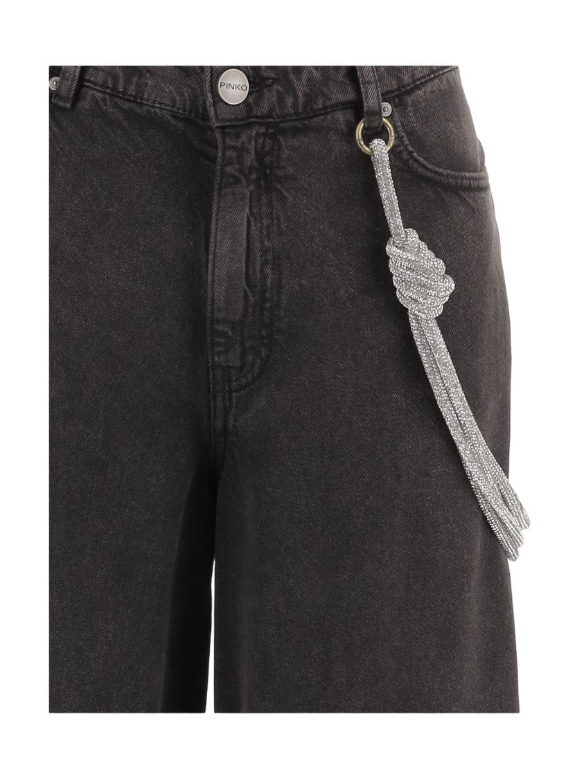 Pinko Lauryn Lyocell And Cotton Trousers