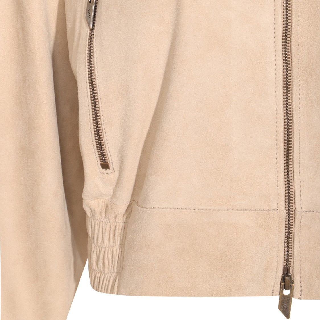 Salvatore Santoro Beige Leather Zip Fastening Jacket
