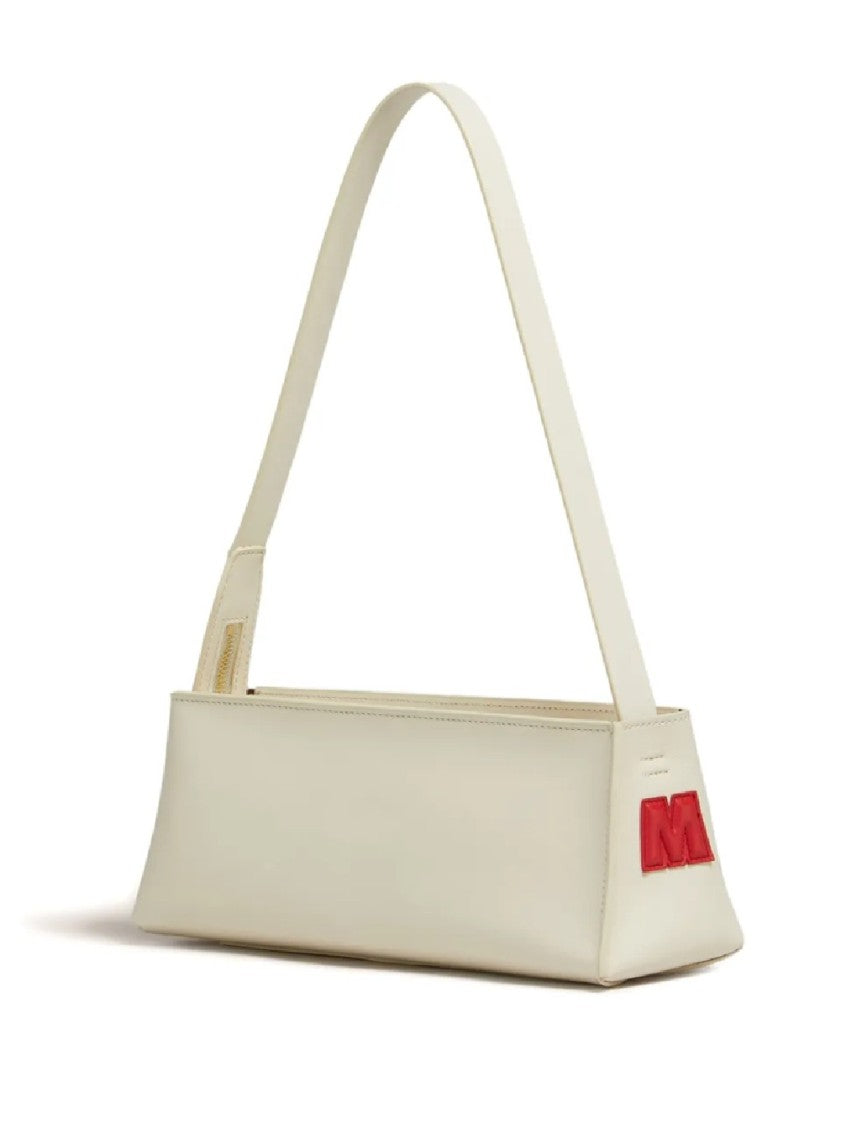 Marni Trapezoidal Calf Leather Shoulder Bag