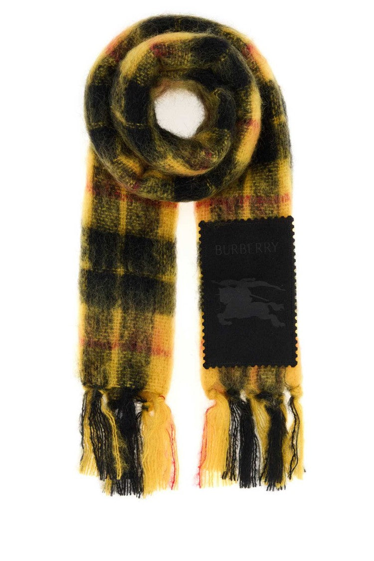 Burberry Embroidered Mohair Blend Scarf