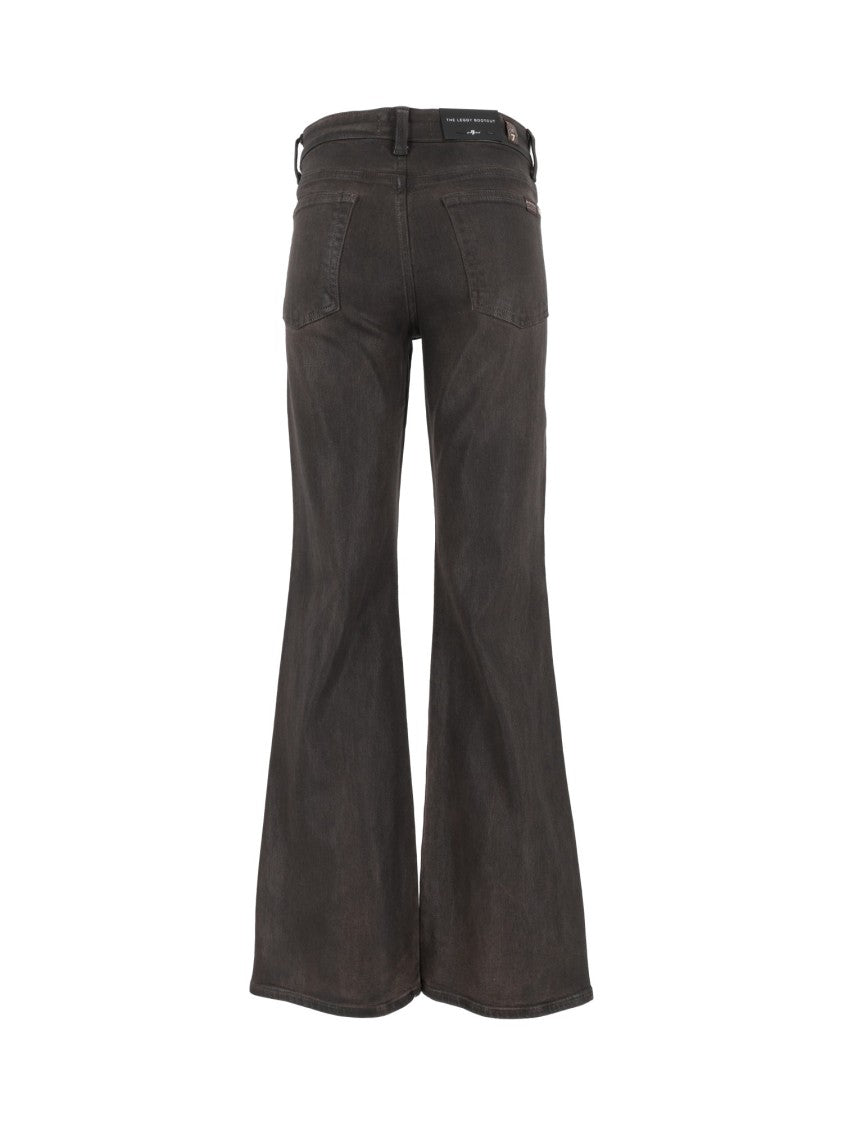 7 For All Mankind The Leggy Bootcut Coated Jeans
